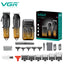 VGR V-644 New Design Metal Beard Trimmer Professional Cordless Hair Trimmer Barber Hair Clipper For Men