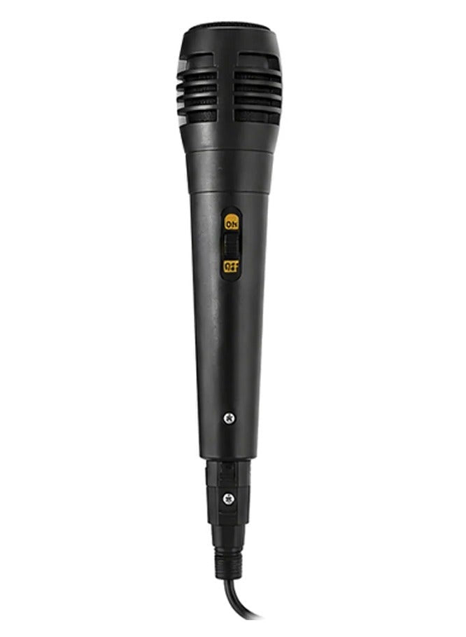 GT-886 Portable Speaker with Wired Microphone, 8-Inch Subwoofer, 8W Powerful Sound, 1200mAh Rechargeable Battery, RGB Li