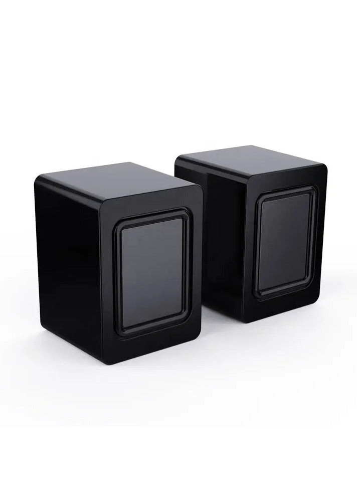Kisonli Wired Desktop Small Speaker RGB Portable USB Mini X14