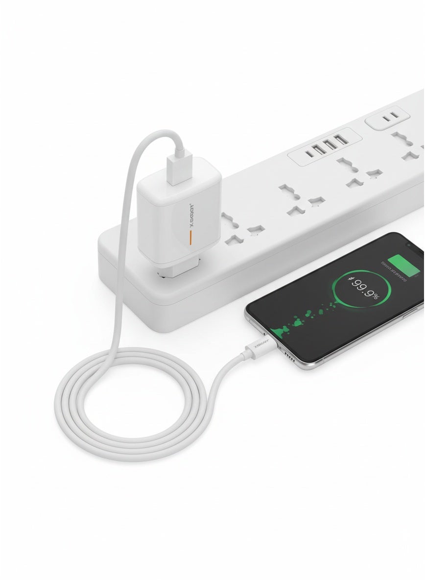 CH-253 GaN 65W Super VOOC Fast Charger with USB-C and USB Ports – High-Efficiency Ultra-Fast Wall Adapter for Phones, Ta