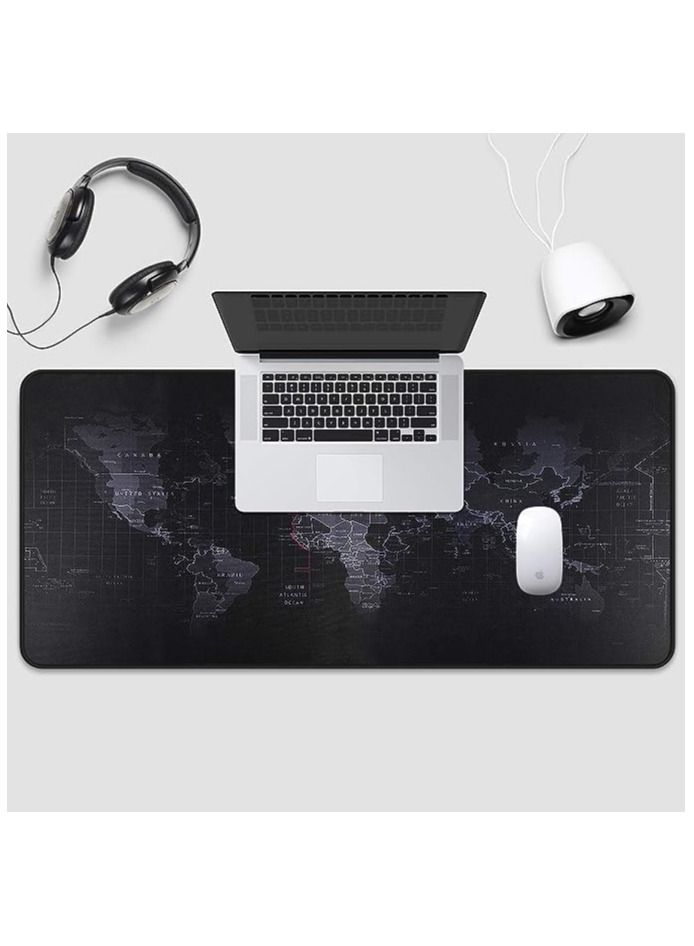 Large Gaming Mouse Map Pad 800×300×3MM ,with Non-Slip Base,Waterproof and Foldable Pad,Desktop Pad Suitable for Gamers,S