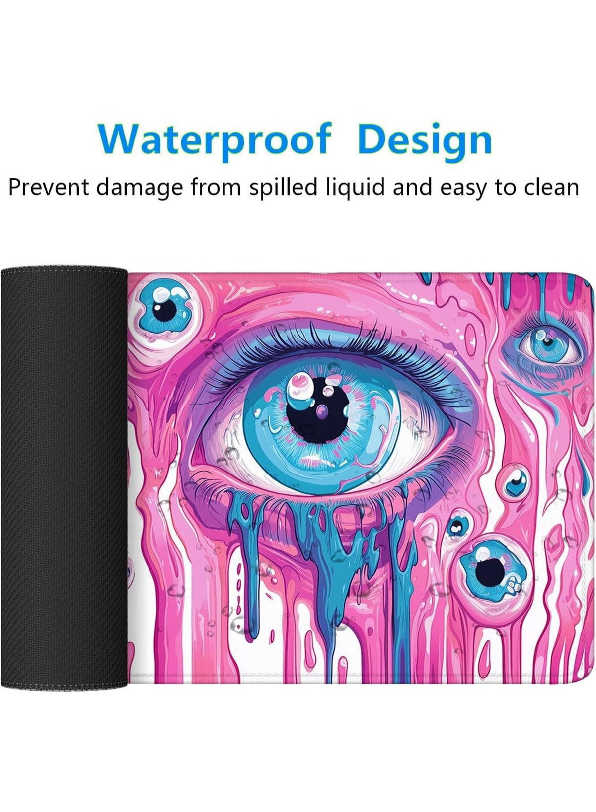 Wilderness Style Eyes Mouse-Pad Mousepad with Non-Slip Rubber Base Gaming Mouse Mat Waterproof Fanny Mousepad Washable C