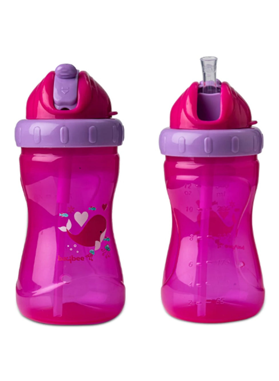 BAYBEE Silicone Baby Bottle for 6 Months to 3 Years Old - 340ml