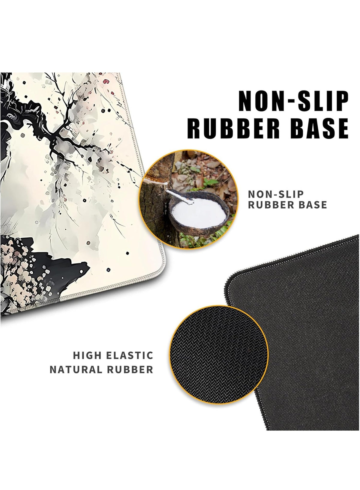 Japanese Desk Mat Cherry Blossom Large Mouse Pad Gaming Mousepad Extended XL Keyboard Mat Computer Laptop Mouse Desktop 