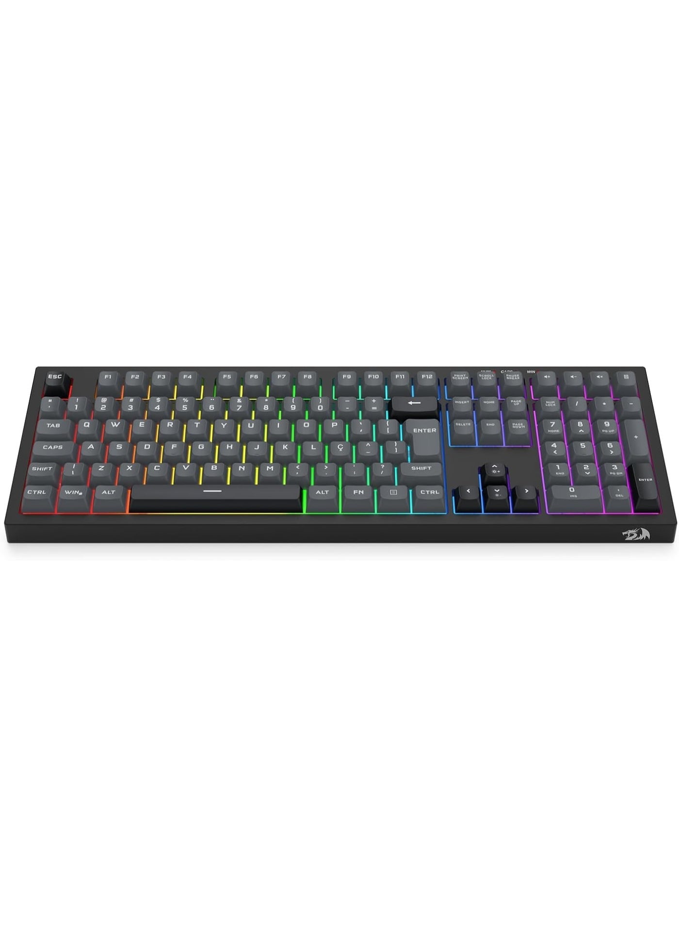 تفاصيل الإضاءة RGB في كيبورد ريدراجون K518GB