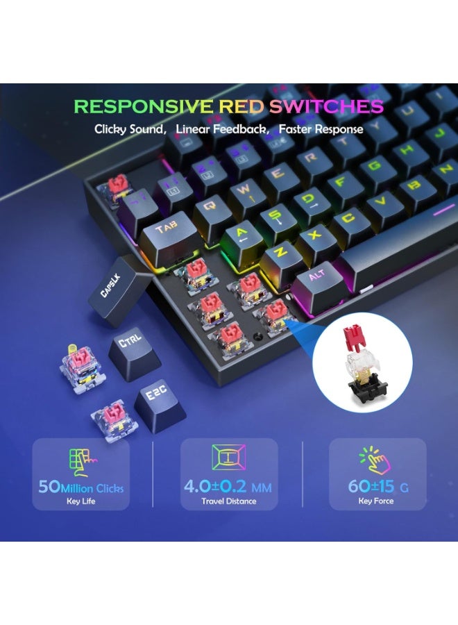 عرض جانبي لكيبورد الجيمنج Redragon K551-KR VARV