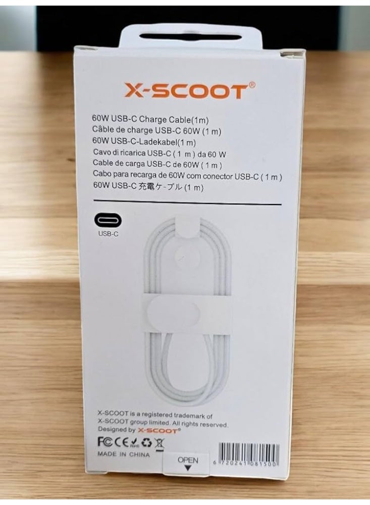 كابل شحن سريع X-SCOOT منفذ