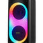 V-2895 Double 8-Inch Portable Bluetooth Party Speaker, Rechargeable Battery, Powerful Bass, LED Flame Lights, Karaoke Mi