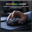 CW935 RGB Tri-Mode Wireless Gaming Mouse with 2.4GHz, Bluetooth and Wired Connectivity, 6-Level Adjustable DPI up to 128