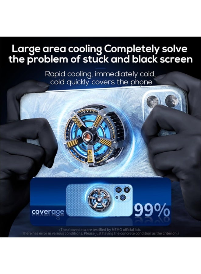 Fast Cooling Mobile Phone Cooler CXA3 , Phone Cooler for Gaming With Cable Type-C , Magnetic and Clip Semiconductor Ice 