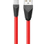 Alien Series Data Cable Mirco-USB Interface Charging for Mobile Phone Durable Android 1M Length Data Cable RC-030m,Red