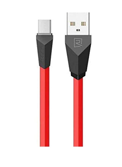 Alien Series Data Cable Mirco-USB Interface Charging for Mobile Phone Durable Android 1M Length Data Cable RC-030m,Red