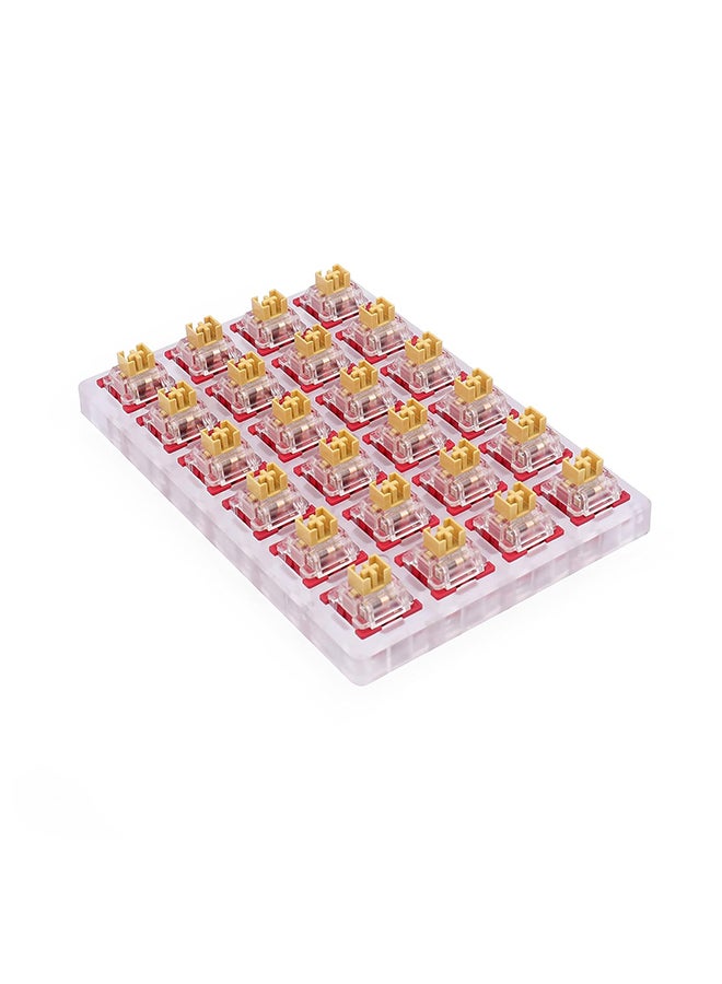 سويتشات كيبورد Redragon A113F Bullet-F Tactile حمراء 24 قطعة