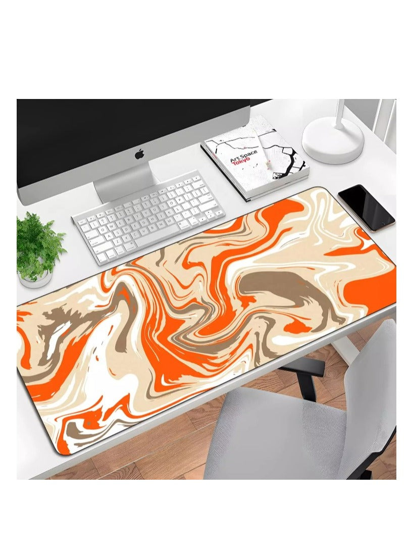 Large Mouse Pad, Artistic Painting Design With Striking colors (70cm x 30cm x 2mm), HD Print Pattern Desk Mat, Extended Mouse Pad and Keyboard Mouse Pads, Waterproof Fabric Surface Mouse Pads for Office, Anti-Slip Rubber Base