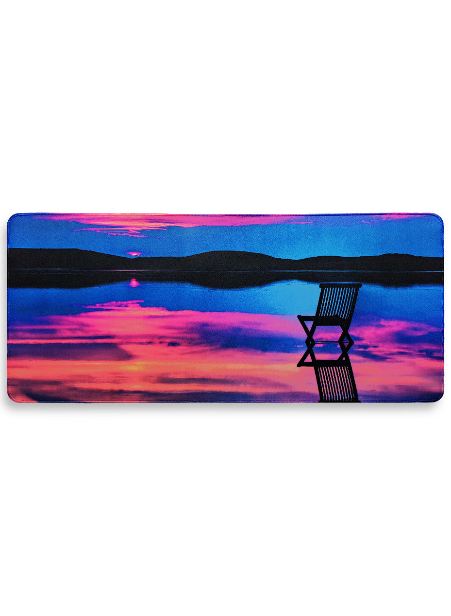 Large Mouse Pad, Sunset Design (70cm x 30cm x 2mm), HD Print Pattern Desk Mat, Extended Mouse Pad and Keyboard Mouse Pads, Waterproof Fabric Surface Mouse Pads for Office, Anti-Slip Rubber Base