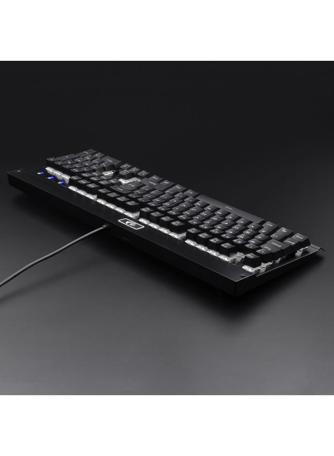 كيبورد جيمنج Redragon KG010-KN-UK ميكانيكال بمفاتيح بنية أسود