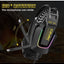 X13 RGB Stereo Sound Gaming Headset Stereo Sound Gaming Headset 120 degree swivel noise Reduction Mic, Cool RGB Light , 