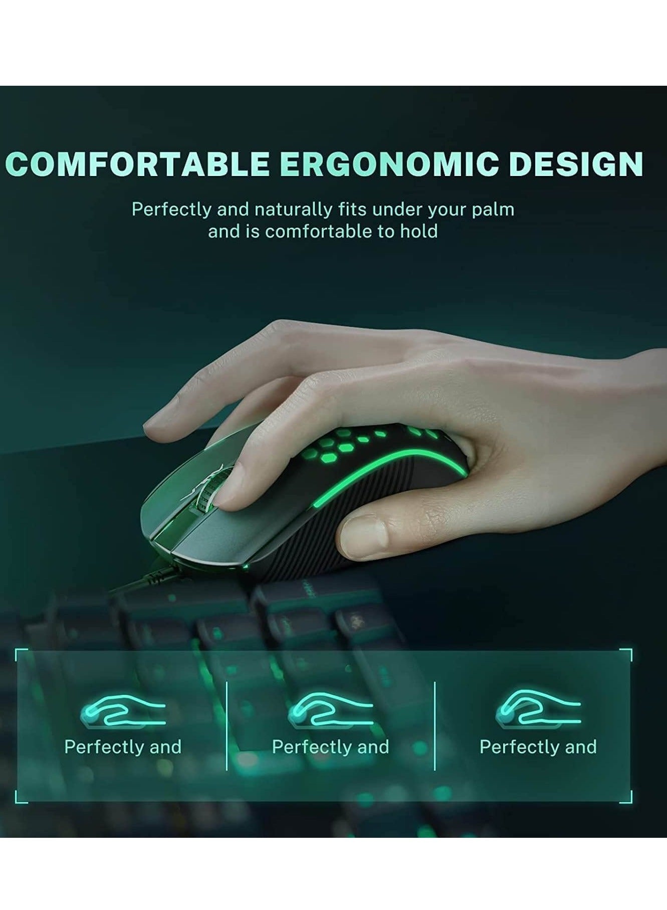 S11 Ademende Mouse Cool Verlichting Effect 3D Anti-Slip Voor Pc Laptop Computer