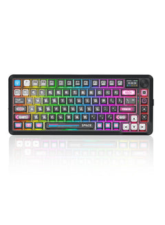 REDRAGON K708MC FLEKACT PRO - 75% Tri-Mode Gasket Keyboard 82 Keys LCD Screen RGB