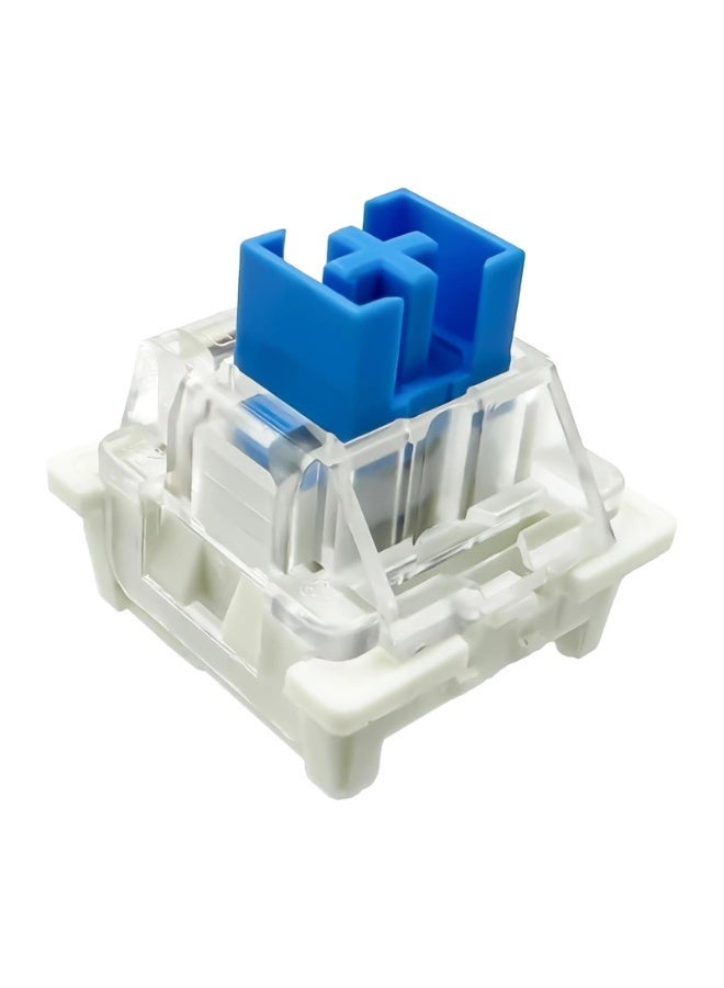 Mechanical Keyboard Blue Switches 3-Pin Linear Switches, Dust-Proof Black Housing DIY Replacement Key Switches for Mecha