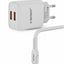Dual USB Travel Charger 2.1A with Micro USB Cable, Compact Fast Charging Wall Adapter, Safe & Lightweight Design – Model