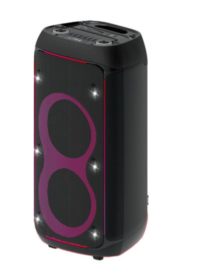سبيكر احترافي Platinum AH-8550 مزدوج 8 إنش قوة 60W RMS بطارية 5400mAh أسود