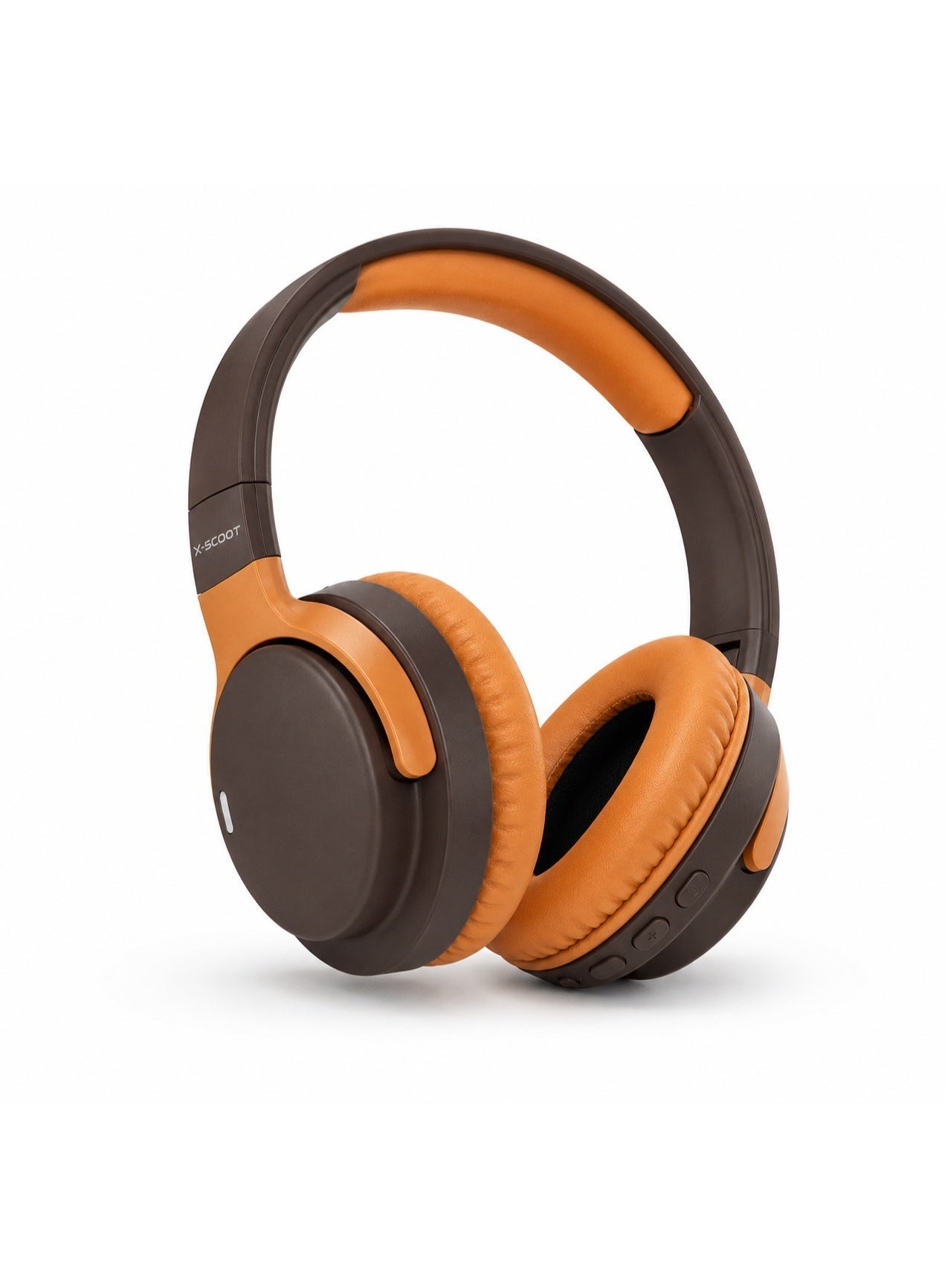 XS-659 Wireless Foldable Hi-Fi Bluetooth Headphones with HD Sound, Deep Bass, Noise Reduction Microphone, Soft Leather E