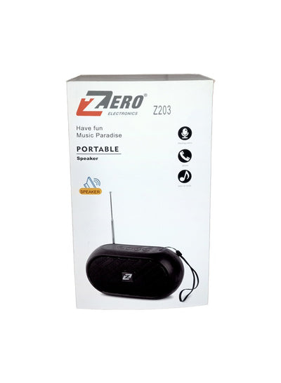Zero Subwoofer with Bluetooth - Memory Card port - USB port And Remote Model Z-203 Black