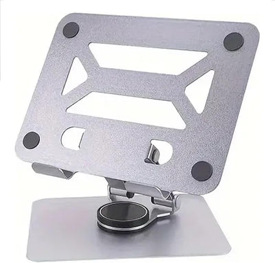 High-quality metal iPad & tablet holder with stable base, adjustable design, 360° rotation & flexible height. Durable material ensures safe, comfortable use for mobiles & tablets at home or office.
