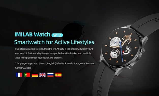 imilab W12 Smart Watch Black