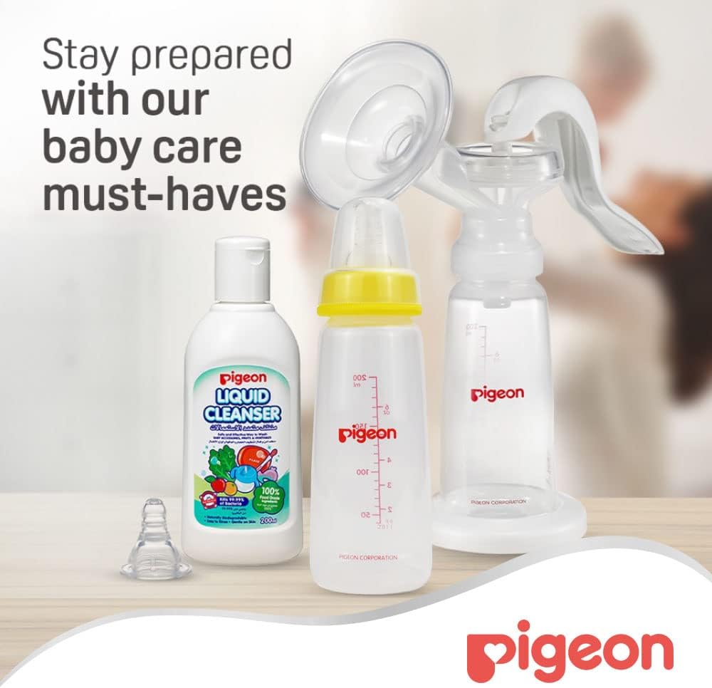 pigeon Plastic Feeding Bottle, 200ml - Assorted