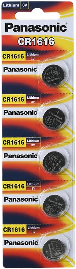 Panasonic CR1616 Coin Cell Lithium 3V Battery 5PCS