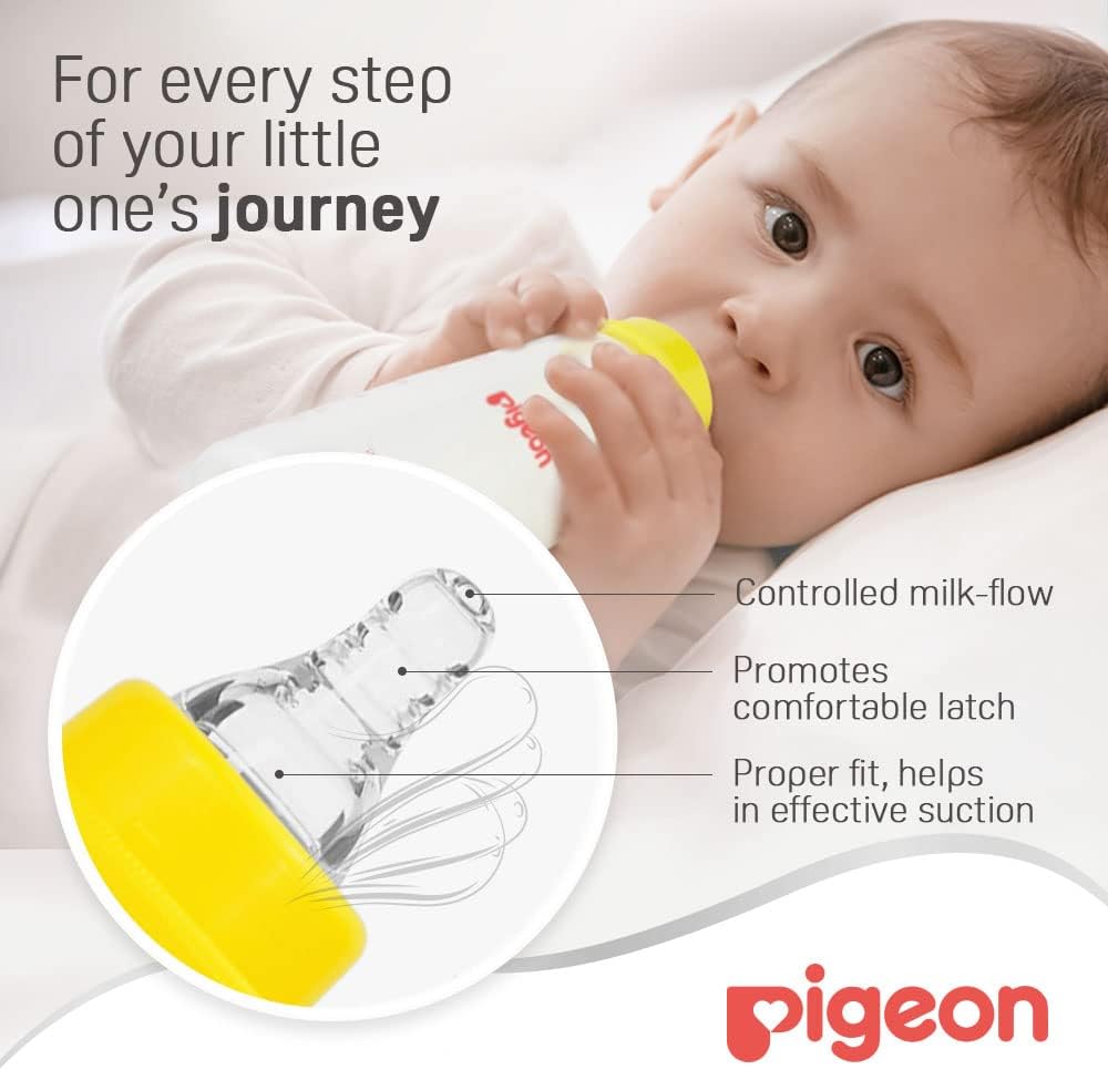 pigeon Plastic Feeding Bottle, 200ml - Assorted