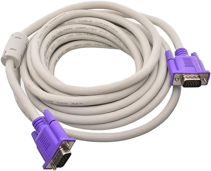 Vga Cable 3 Meter - White And Blue