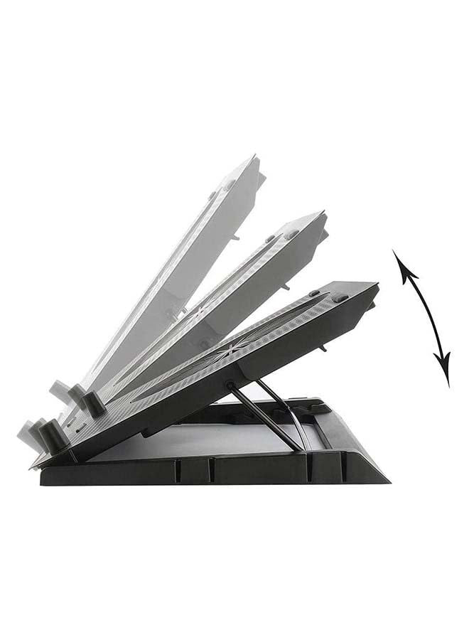 Gcp500 Ivy Laptop Cooler - Support UP To 17 Inch - 2 USB Port - Fan Speed Control - Aluminum Panel Faster Cooler - RGB L