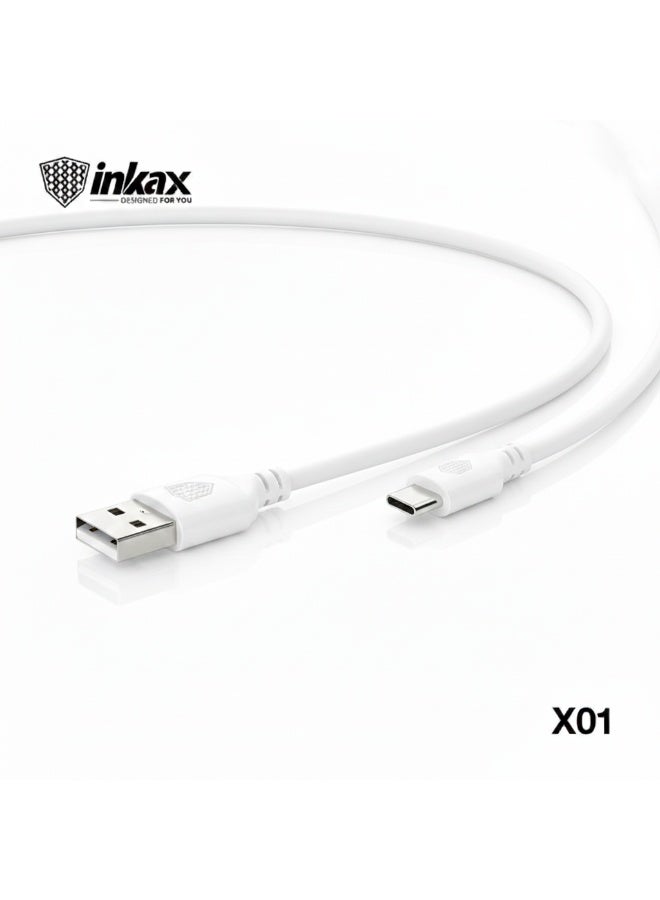 USB 2.0 to Type-C Charging & Data Cable 3.1A, 1 Meter Length, Fast Charging & High-Speed Sync, USB-A to USB-C Connector,