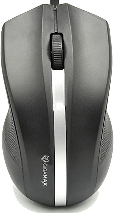 GigaMax GM2000 USB Optical Mouse 3 Key 1000 Dpi Wired For PC & Laptop (Black)