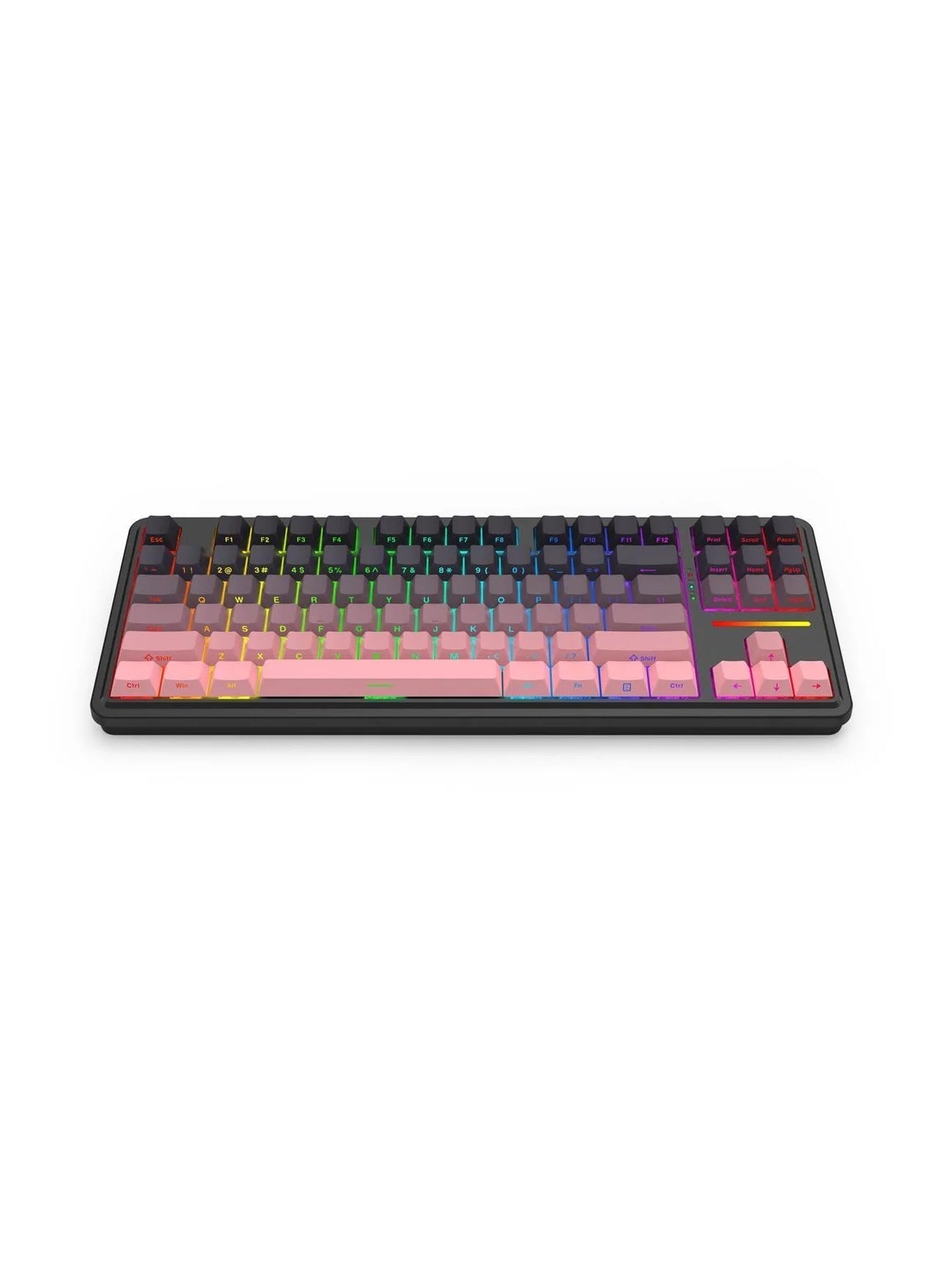 80% TKL Tri-Mode Wireless Mechanical Gaming Keyboard With Hot-Swappable Switches RGB Backlit Gasket Mounted Design USB-C
