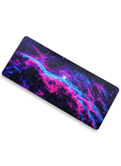 Large Mouse Pad, Bright colorful space Design (70cm x 30cm x 2mm), HD Print Pattern Desk Mat, Extended Mouse Pad and Keyboard Mouse Pads, Waterproof Fabric Surface Mouse Pads for Office, Anti-Slip Rubber Base