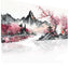 Japanese Watercolor Cherry Blossom Pink Mouse Pad, Gaming Mouse Pad,Non-Slip Water-Resistant  Anime Mouse pad, Large Mou