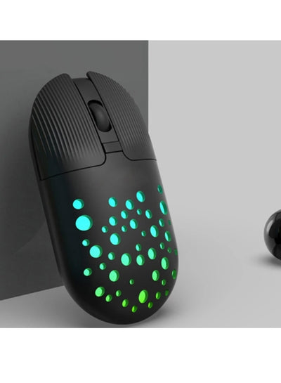 Gamma Rechargeable Wireless Mouse, Multi-Mode Mouse with RGB 2.4G Wireless Gaming Mouse M-13