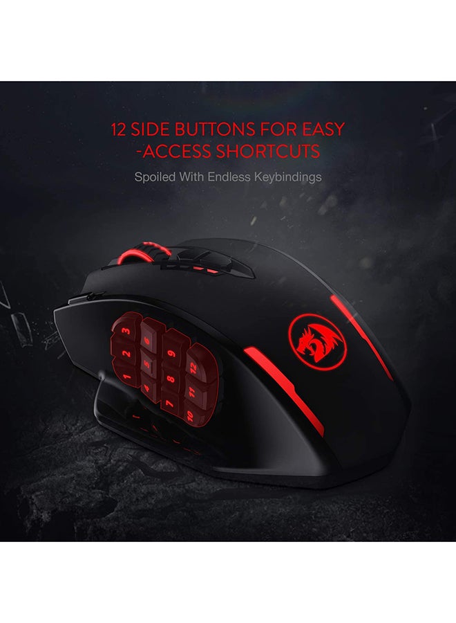 Redragon M913 Impact Elite Wireless & Wired Gaming Mouse – 16,000 DPI Pixart 3335 Sensor, 16 Programmable Buttons (12 Si