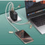 4-in-1 Fast Charging Cable 1.2M with USB-C, Multi Connector Charging and Data Transfer Cable, 5A High-Speed Charging Cor