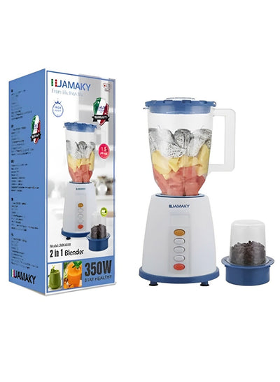 JAMAKY Italy Multifunctional 2In1 Blender - 350W JMK4008 - Blue