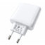 CH-272 65W Smart Fast Wall Charger with LCD Power Display, Dual-Port USB-C & USB-A Charging Adapter, AC 100–240V Travel 