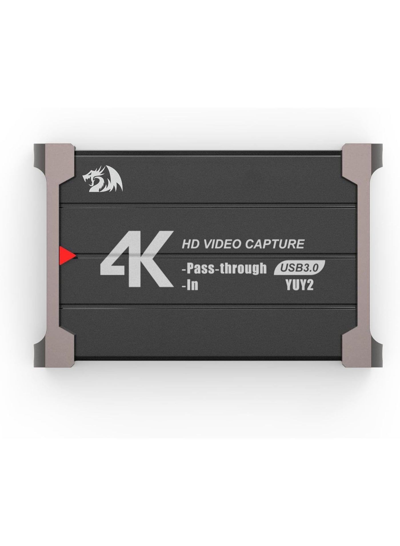 كارت كابتشر REDRAGON VC321 4K HDMI USB 3.0 زيرو لاتنسي أسود
