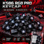 K586 RGB PRO 104-Key Keyboard Keycap Set with 10 Macro Keycaps, Replacement Gaming Keyboard Key Caps for Compatible Mech