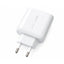 CH-272 65W Smart Fast Wall Charger with LCD Power Display, Dual-Port USB-C & USB-A Charging Adapter, AC 100–240V Travel 