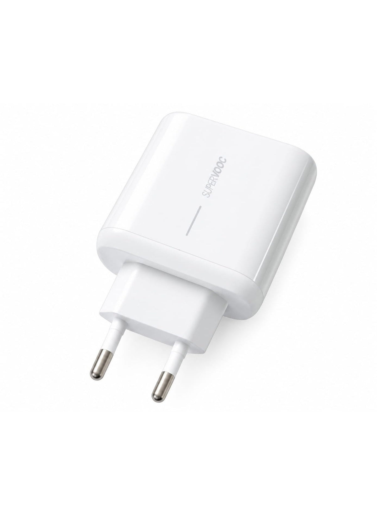 CH-272 65W Smart Fast Wall Charger with LCD Power Display, Dual-Port USB-C & USB-A Charging Adapter, AC 100–240V Travel 