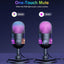 M930 Professional USB Condenser Microphone with Noise Reduction, RGB Gaming, Streaming, Podcast & Recording Microphone f
